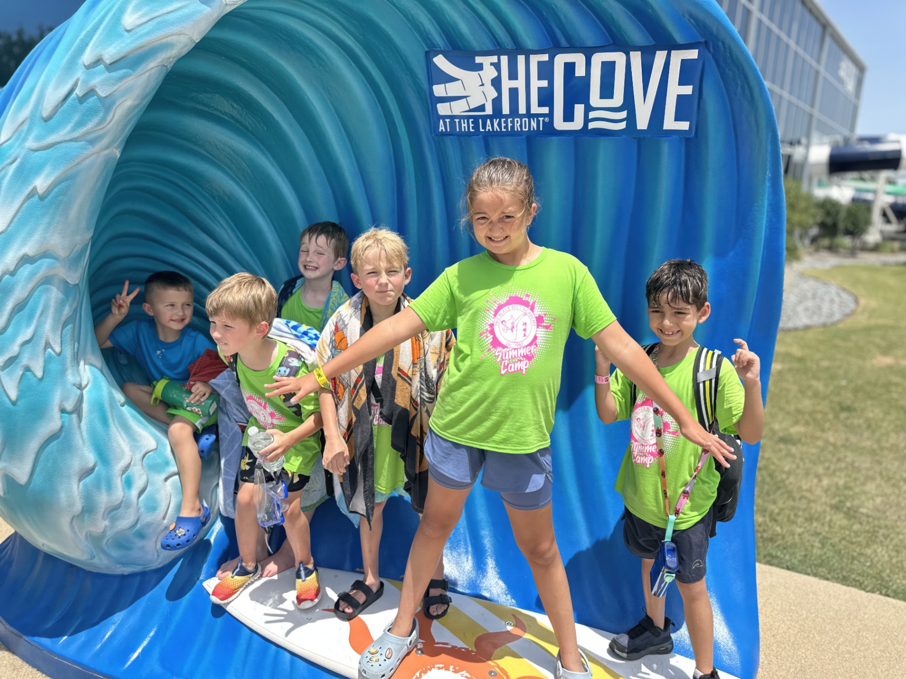 Pro Black Belt Academy summer campers at a Flower Mound field trip